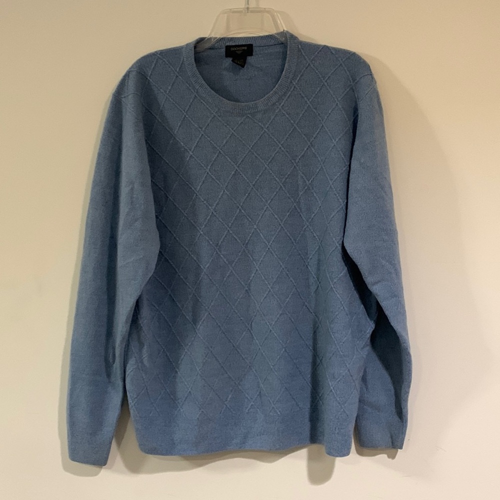 Dockers Mens XL Light Blue Crew Neck Sweater